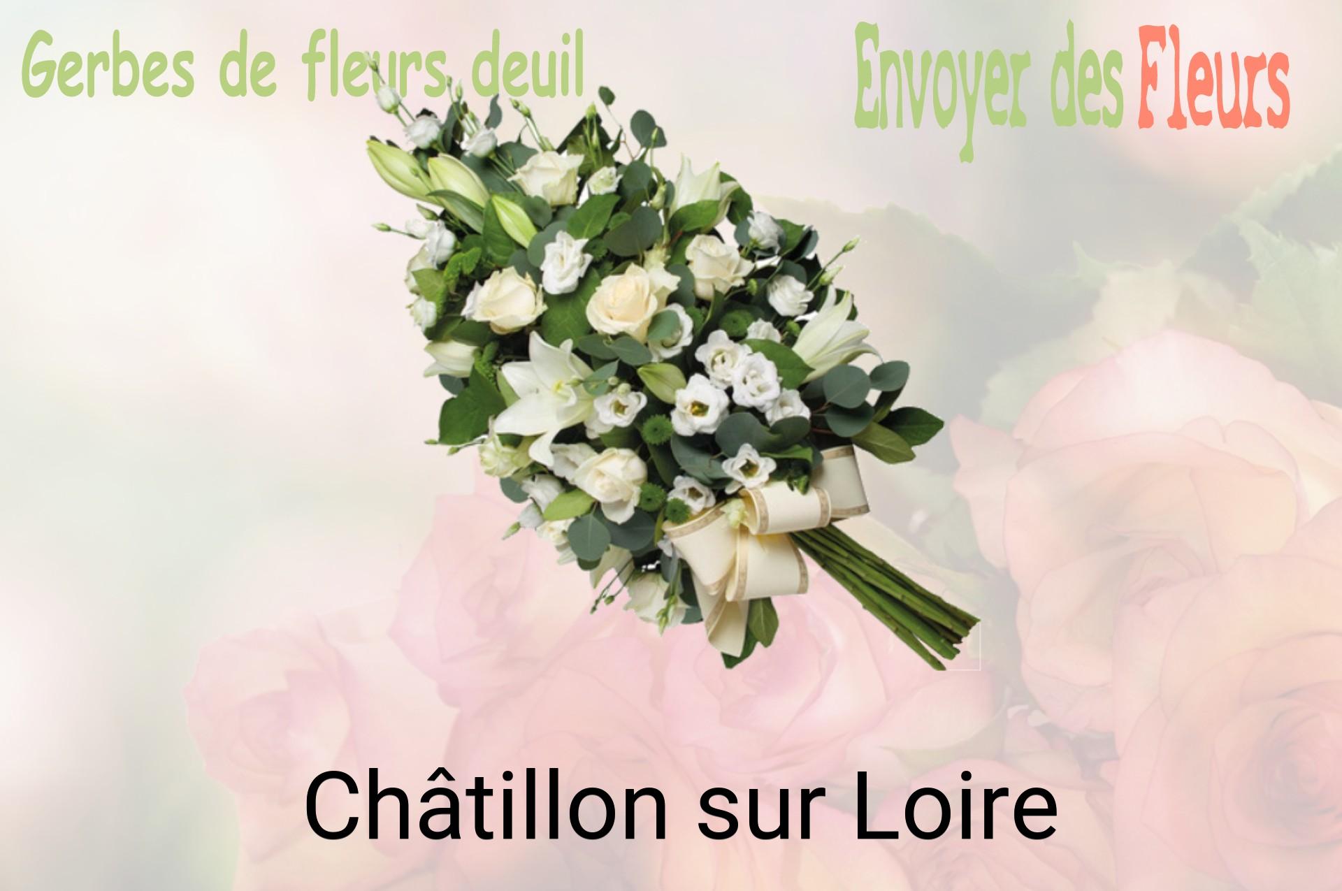Gerbe de fleurs de deuil livrée à Châtillon-sur-Loire